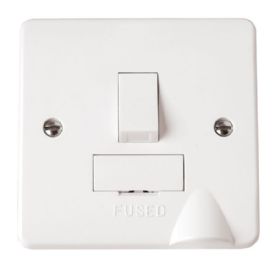 CMA051  Mode White 13A Fused Connection Unit DP Switched with FO